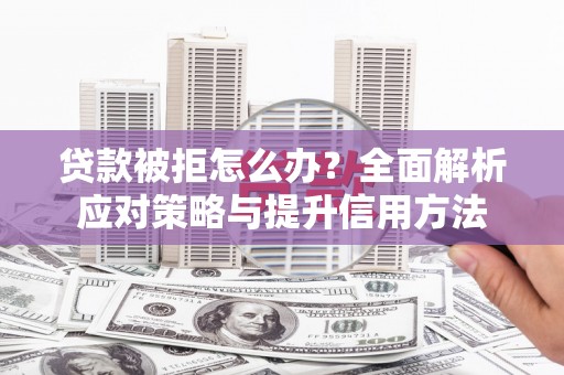 大社贷款被拒怎么办？全面解析应对策略与提升信用方法