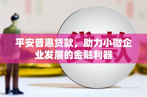 彬县平安普惠贷款，助力小微企业发展的金融利器