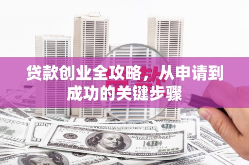 固阳贷款创业全攻略，从申请到成功的关键步骤