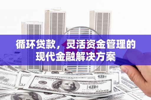 铜仁循环贷款，灵活资金管理的现代金融解决方案