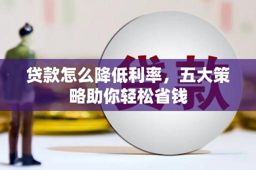 桑日贷款怎么降低利率，五大策略助你轻松省钱