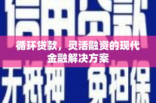 拉孜循环贷款，灵活融资的现代金融解决方案