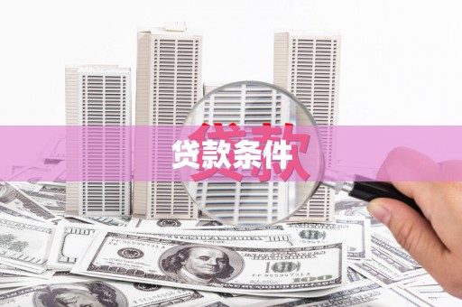梧州贷款条件