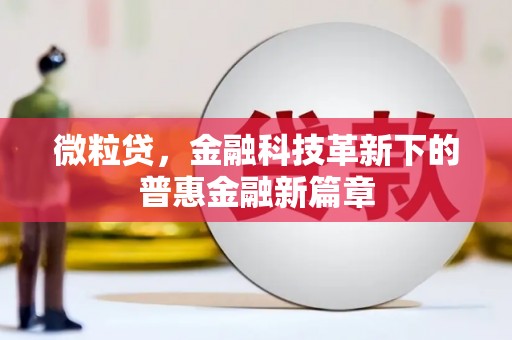 港北微粒贷，金融科技革新下的普惠金融新篇章