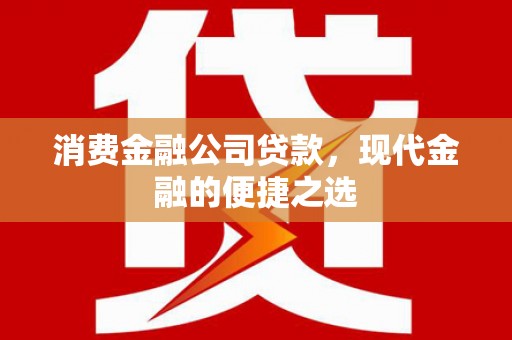 碌曲消费金融公司贷款，现代金融的便捷之选