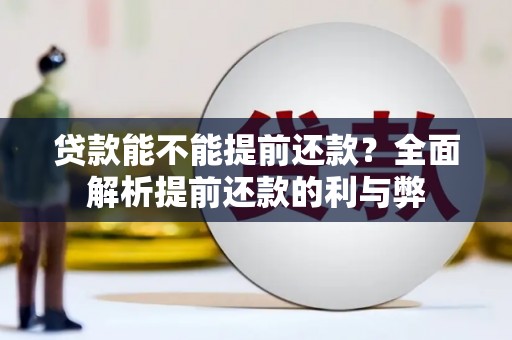 札达贷款能不能提前还款？全面解析提前还款的利与弊