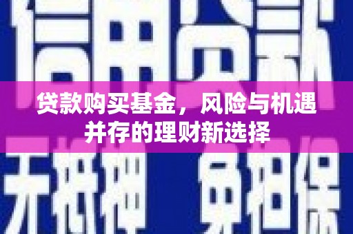 两江新区贷款购买基金，风险与机遇并存的理财新选择