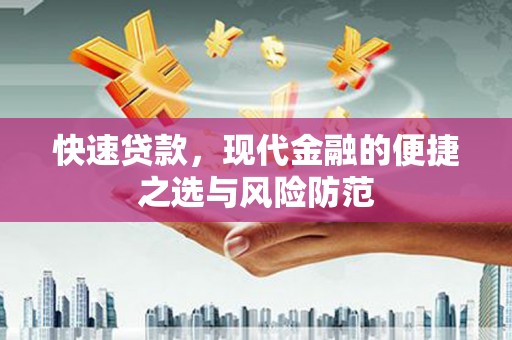 西夏快速贷款，现代金融的便捷之选与风险防范