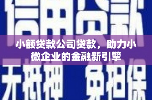 衡东小额贷款公司贷款，助力小微企业的金融新引擎