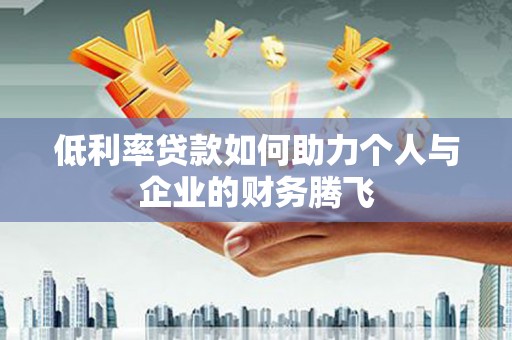 新平低利率贷款如何助力个人与企业的财务腾飞