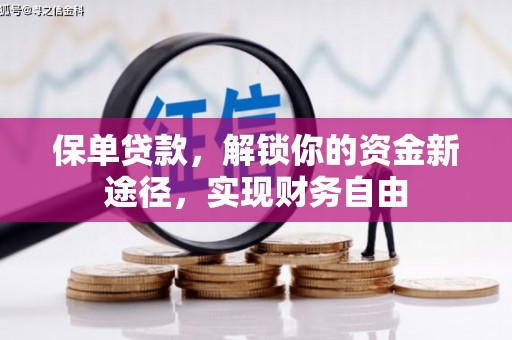 上街保单贷款，解锁你的资金新途径，实现财务自由