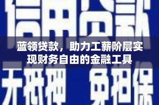 蒲县蓝领贷款，助力工薪阶层实现财务自由的金融工具
