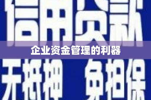 河津企业资金管理的利器