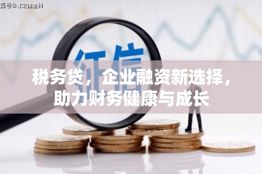 八宿税务贷，企业融资新选择，助力财务健康与成长